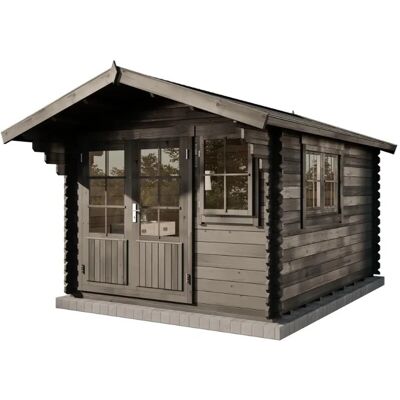 Alpholz Gartenhaus Set Gabriel-34 Imprägniert Grau 300x400cm inkl. Dacheindeckung und Fußboden Alpholz Gartenhaus Set Gabriel-34 Imprägniert Grau 300x400cm inkl. Dacheindeckung und Fußboden