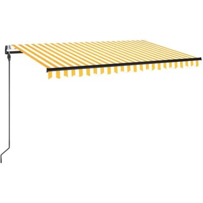Maisonchic 450x300cm Retractable Markise mit Wind Sensor - UV & Wasserfest Maisonchic 450x300cm Retractable Markise mit Wind Sensor - UV & Wasserfest
