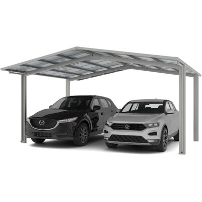 XIMAX - Linea - 2 Fahrzeuge - Aluminium - Carport XIMAX - Linea - 2 Fahrzeuge - Aluminium - Carport