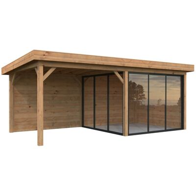 PALMAKO - Lenna Set 405 Slide - braun - 588x300 cm - Pavillon PALMAKO - Lenna Set 405 Slide - braun - 588x300 cm - Pavillon