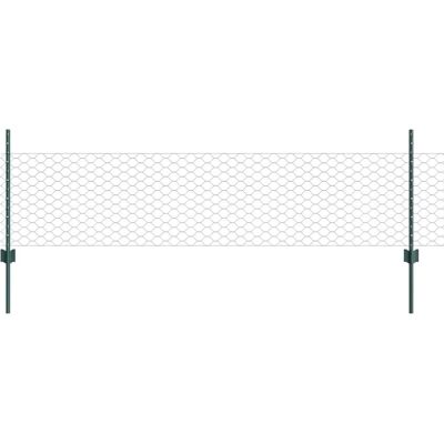 vidaXL U-Kanal Gartenzäune - Sechseckig, 60 cm, Grün, 11 stk vidaXL U-Kanal Gartenzäune - Sechseckig, 60 cm, Grün, 11 stk