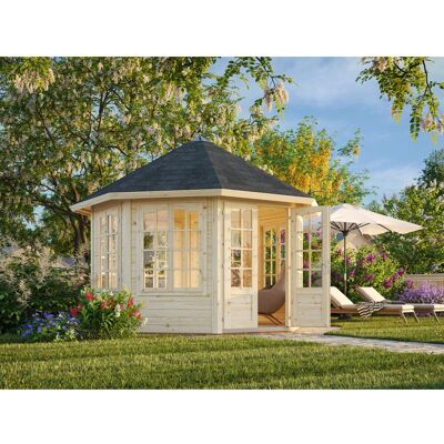 Palmako Veronica 3,4 m x 3,4 m Sommerhaus Log Cabin - Gartenhaus Palmako Veronica 3,4 m x 3,4 m Sommerhaus Log Cabin - Gartenhaus