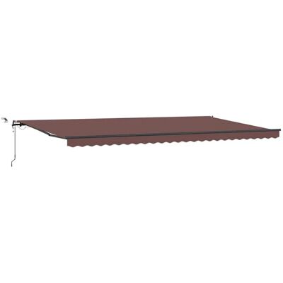 vidaXL Automatischer Retractable Markise 600x300cm Braun vidaXL Automatischer Retractable Markise 600x300cm Braun