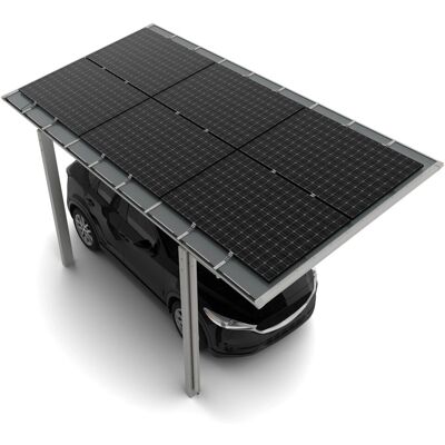 Ximax Solarcarport Linea Typ 80, 555,8 x 304 cm Edelstahl-Look 64 kg/m² Ximax Solarcarport Linea Typ 80, 555,8 x 304 cm Edelstahl-Look 64 kg/m²