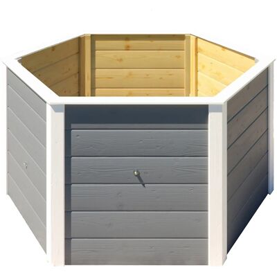Weka 6-Eck Hochbeet - Gartenbeet mit Schutzfolie Weka 6-Eck Hochbeet - Gartenbeet mit Schutzfolie