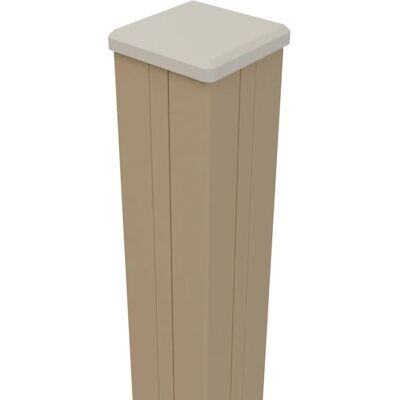GroJa Fertigzaun-Pfosten inkl. Kappe 240 cm Sand GroJa Fertigzaun-Pfosten inkl. Kappe 240 cm Sand