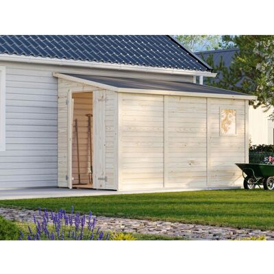 PALMAKO Mia Gartenhaus - 5,4 m², Natur, Doppeltdoor PALMAKO Mia Gartenhaus - 5,4 m², Natur, Doppeltdoor