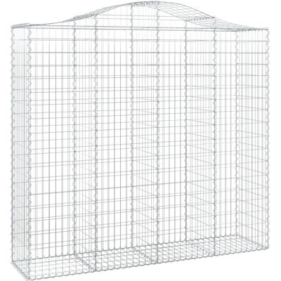 vidaXL Bogen-Gabionen - Dekorative, schallisolierende Gartenmauer vidaXL Bogen-Gabionen - Dekorative, schallisolierende Gartenmauer