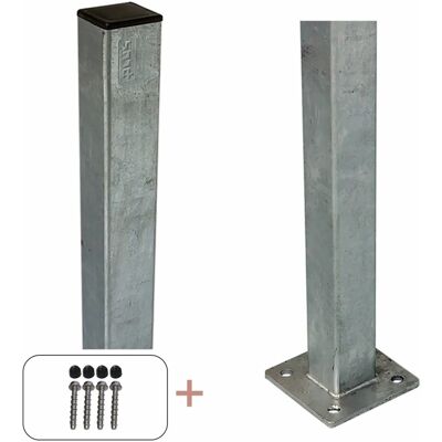 Trendyard - Stahlschbalken mit Fußplatte 4,5 x 4,5 x 96 cm - Pole Trendyard - Stahlschbalken mit Fußplatte 4,5 x 4,5 x 96 cm - Pole
