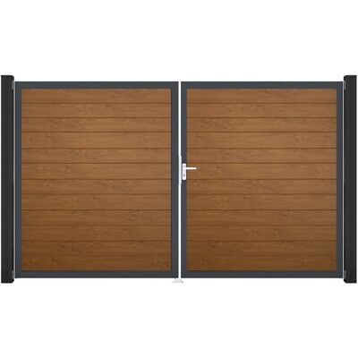 GroJa Tor 2-flg. Basicline Schmal Golden Oak Rahmen 306 cm x 180 cm DIN Rechts GroJa Tor 2-flg. Basicline Schmal Golden Oak Rahmen 306 cm x 180 cm DIN Rechts