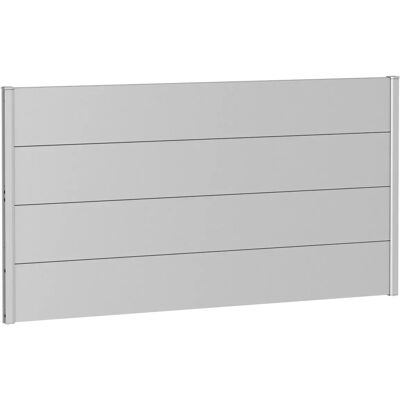 BIOHORT Stahl Sichtschutz - 91cm x 180cm - Silber - Wetterfest BIOHORT Stahl Sichtschutz - 91cm x 180cm - Silber - Wetterfest