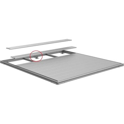 Biohort SmartBase Fundament - Edelstahl - 8x12cm Biohort SmartBase Fundament - Edelstahl - 8x12cm