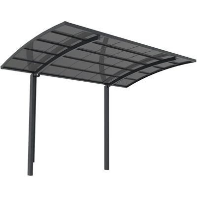 Vente-unique Freistehendes Carport Aluvio Anthrazitgrau 500 cm Vente-unique Freistehendes Carport Aluvio Anthrazitgrau 500 cm