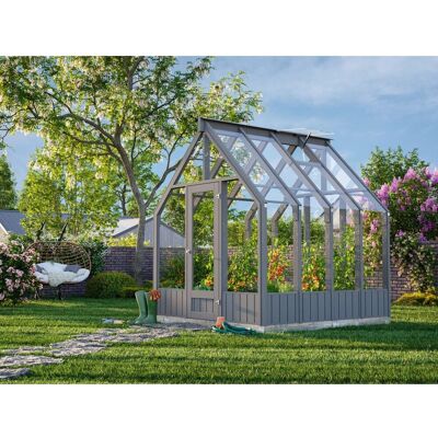 Palmako Holz-Gartenhaus Emilia Satteldach Lackiert 240 cm x 244 cm 5,4 m² Palmako Holz-Gartenhaus Emilia Satteldach Lackiert 240 cm x 244 cm 5,4 m²