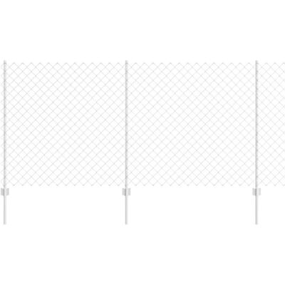 vidaXL Verzinkter Stahlzaun - 120 x 1000 cm - Langlebig, Wetterfest, Einfach zu Montieren vidaXL Verzinkter Stahlzaun - 120 x 1000 cm - Langlebig, Wetterfest, Einfach zu Montieren