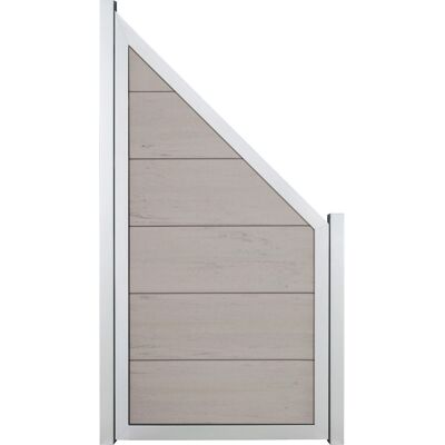 GroJaViento Zaunelement Bi-Color Sand 90x180/90 cm Rahmen: Silber GroJaViento Zaunelement Bi-Color Sand 90x180/90 cm Rahmen: Silber