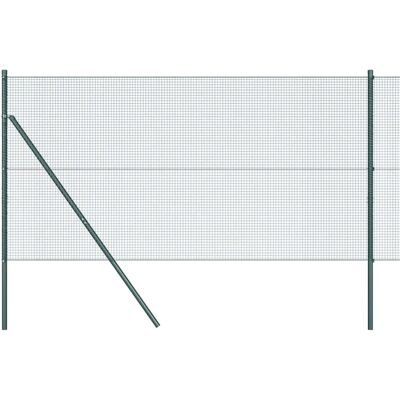 vidaXL Gartenzäunung mit 7 Pfosten - Robuster Stahl, Einfacher Aufbau vidaXL Gartenzäunung mit 7 Pfosten - Robuster Stahl, Einfacher Aufbau