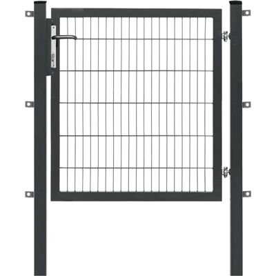 Floraworld Einzeltor Premium Doppelstabmattenfüllung Anthrazit 120 cm x 120 cm Floraworld Einzeltor Premium Doppelstabmattenfüllung Anthrazit 120 cm x 120 cm