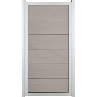 GroJaViento Zaunelement Bi-Color Sand 90x180 cm Rahmen: Silber GroJaViento Zaunelement Bi-Color Sand 90x180 cm Rahmen: Silber