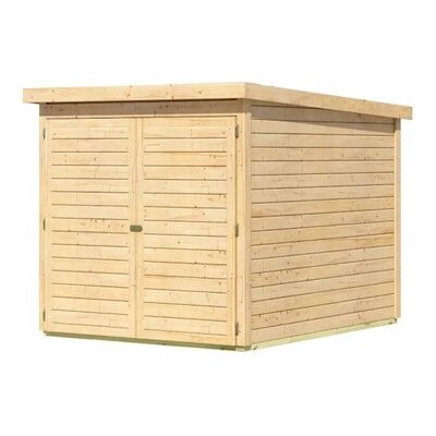 KARIBU Nordic Holz Fahrradgarage - Für 3 Fahrräder - Flachdach KARIBU Nordic Holz Fahrradgarage - Für 3 Fahrräder - Flachdach