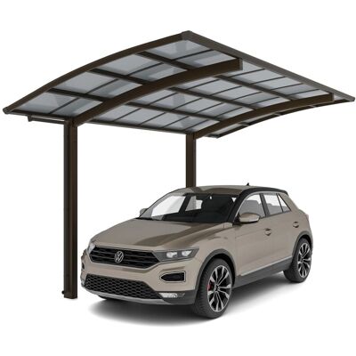 Ximax Alu Einzelcarport Portoforte Typ 80 Mattbraun 270 x 556 cm Sonderfertigung Ximax Alu Einzelcarport Portoforte Typ 80 Mattbraun 270 x 556 cm Sonderfertigung