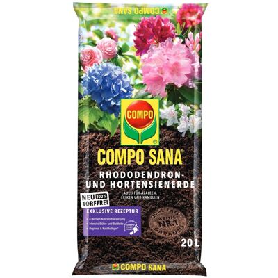 Compo Sana Rhododendron- und Hortensienerde torffrei 20, Compo Sana Rhododendron- und Hortensienerde torffrei 20,