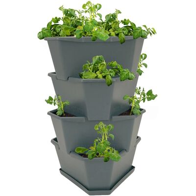 - Gusta Garden Anzuchtsgefäß Paul Potato 56 L anthrazit - Gusta Garden Anzuchtsgefäß Paul Potato 56 L anthrazit