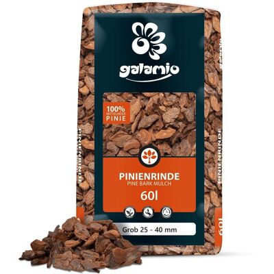Galamio Rindenmulch Pinie Grob 60l Galamio Rindenmulch Pinie Grob 60l