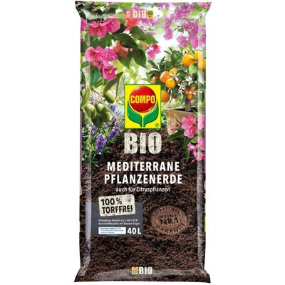 Compo Bio Mediterrane Pflanzenerde Torffrei 40, Compo Bio Mediterrane Pflanzenerde Torffrei 40,