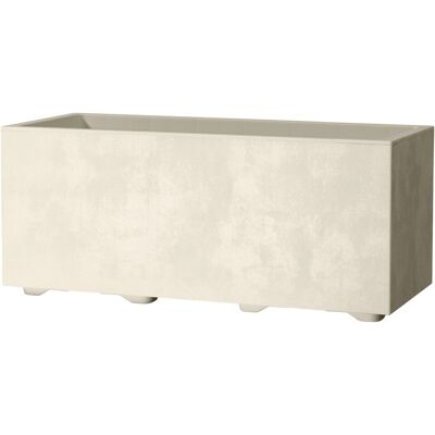 Deroma Pflanzkasten Millennium 59 cm x 25 cm x 25 cm Perlweiß Deroma Pflanzkasten Millennium 59 cm x 25 cm x 25 cm Perlweiß