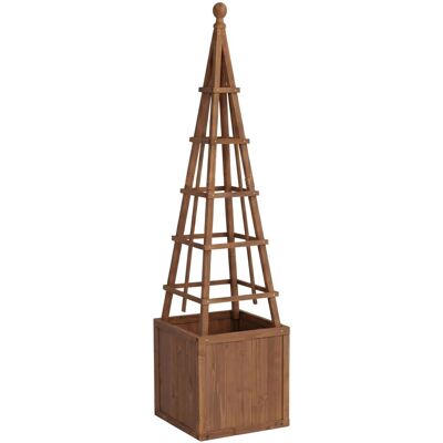 MCW Rankgitter Q18 Pflanzkasten Holz 168x40x40cm Dunkelbraun MCW Rankgitter Q18 Pflanzkasten Holz 168x40x40cm Dunkelbraun