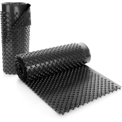 BigDean 2 Mal Premium Noppenfolie 50cm Breit 20m Lang Nässeschutz Für Hochbeete Und Mauern Noppenbahn Extrem Reißfest BigDean 2 Mal Premium Noppenfolie 50cm Breit 20m Lang Nässeschutz Für Hochbeete Und Mauern Noppenbahn Extrem Reißfest