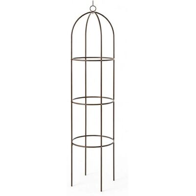 TTL GARDEN Obelisk Rankhilfe XL 195 x 40 cm Braun Metall Pulverbeschichtet Rankgitter Rosensäule Kletterhilfe für Rosen Clematis TTL GARDEN Obelisk Rankhilfe XL 195 x 40 cm Braun Metall Pulverbeschichtet Rankgitter Rosensäule Kletterhilfe für Rosen Clematis