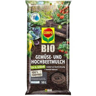 Compo Bio Gemüse- und Hochbeetmulch Torffrei 50, Compo Bio Gemüse- und Hochbeetmulch Torffrei 50,