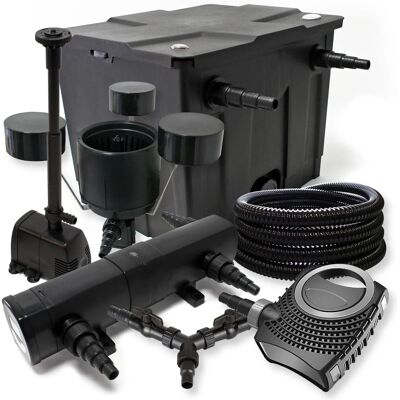 SunSun NEO8000 12000L Teichfilter - UV-klärer, 70W Pumpe, Skimmer SunSun NEO8000 12000L Teichfilter - UV-klärer, 70W Pumpe, Skimmer