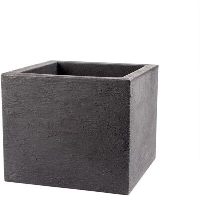 BigDean Pflanzkübel 39x39 cm Groß Granitstein Optik in Anthrazit Für Außen Frostsicher Wasserdicht XXL Pflanztopf Blumenkübel Blumentopf BigDean Pflanzkübel 39x39 cm Groß Granitstein Optik in Anthrazit Für Außen Frostsicher Wasserdicht XXL Pflanztopf Blumenkübel Blumentopf