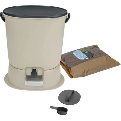 Skaza - Bokashi Essential 15,3L - Creme - Kompostbehälter Skaza - Bokashi Essential 15,3L - Creme - Kompostbehälter