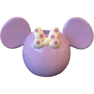 Disney Blumentopf Keramik 3D Minnie Violett 5 cm Disney Blumentopf Keramik 3D Minnie Violett 5 cm