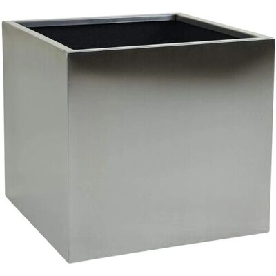 Vivanno Blumentopf Block 50 cm x 50 cm x 50 cm Edelstahl Gebürstet Vivanno Blumentopf Block 50 cm x 50 cm x 50 cm Edelstahl Gebürstet