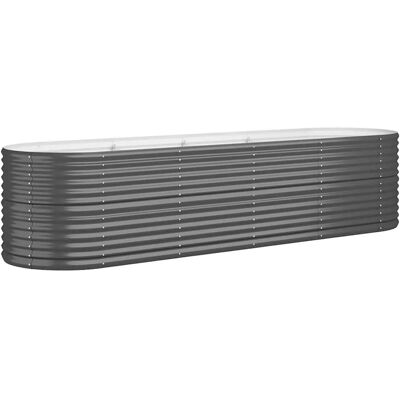 vidaXL Garten Hochbeet Antrazit - Pflanzkübel 296x80x68 cm vidaXL Garten Hochbeet Antrazit - Pflanzkübel 296x80x68 cm
