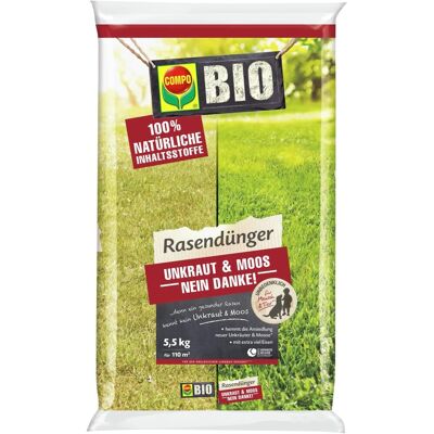 Compo Bio-Rasendünger Unkraut & Moos Nein Danke! 5,5 kg Compo Bio-Rasendünger Unkraut & Moos Nein Danke! 5,5 kg