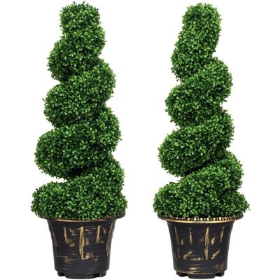 HOMCOM Künstliche Pflanzen 2er-Set mit Blumentopf 90 cm HOMCOM Künstliche Pflanzen 2er-Set mit Blumentopf 90 cm