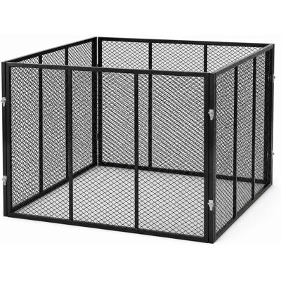 HomeLuxWorld Garten Komposter Metall 750 Liter 100 x 100 x 75 cm Schwarz HomeLuxWorld Garten Komposter Metall 750 Liter 100 x 100 x 75 cm Schwarz