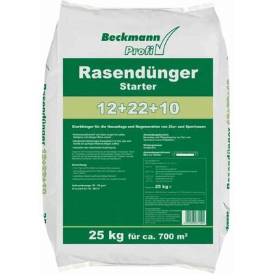 Beckmann&Brehm Rasendünger Starter 25kg für Neuanlage und Regeneration Beckmann&Brehm Rasendünger Starter 25kg für Neuanlage und Regeneration