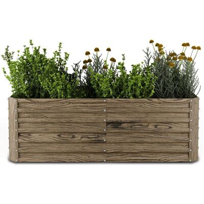 Blumfeldt High Grow Straight Hochbeet 972 L Wetterfest Offene Bodenstruktur 80x60x180 cm Rechteckig Dunkles Holz Blumfeldt High Grow Straight Hochbeet 972 L Wetterfest Offene Bodenstruktur 80x60x180 cm Rechteckig Dunkles Holz
