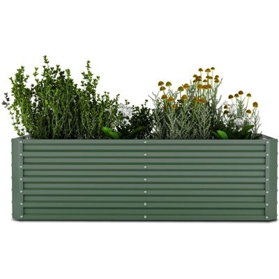 Blumfeldt High Grow Straight Hochbeet 1.200 L Wetterfest Offene Bodenstruktur 200x60x100 cm Rechteckig Dunkles Moosgrün Blumfeldt High Grow Straight Hochbeet 1.200 L Wetterfest Offene Bodenstruktur 200x60x100 cm Rechteckig Dunkles Moosgrün