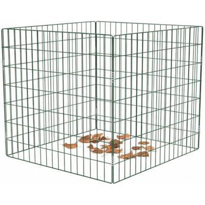 TRUTZHOLM Gartenkomposter 90×90cm Stahldraht Pulverbeschicht 10×4cm Maschenweite TRUTZHOLM Gartenkomposter 90×90cm Stahldraht Pulverbeschicht 10×4cm Maschenweite