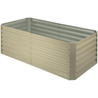 Blumfeldt Hochbeet High Grow Straight - 180x60x90cm, 970L, Beige Blumfeldt Hochbeet High Grow Straight - 180x60x90cm, 970L, Beige