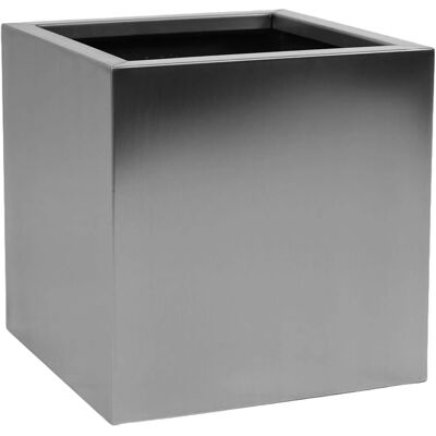 Vivanno Blumentopf Block 30 cm x 30 cm x 30 cm Edelstahl Gebürstet Vivanno Blumentopf Block 30 cm x 30 cm x 30 cm Edelstahl Gebürstet