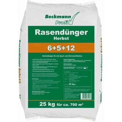 Beckmann - NPK-6+5+12 - 25 Kg - 700 m² Rasendünger Beckmann - NPK-6+5+12 - 25 Kg - 700 m² Rasendünger